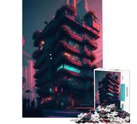 Puzzle da 1000 pezzi per ragazzi ambientato in città Giocattolo avvincente per coltivare la pazienza gioco pratico antistress compleanni (dimensioni 50x75cm)