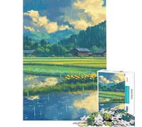 Puzzle da 1000 pezzi per ragazzi ambientato nella primavera del Giappone rurale Gioco rilassante stimolante per la mente e la creatività uomini e donne Un'opera d'arte (50x75cm)