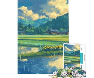 Puzzle da 1000 pezzi per ragazzi ambientato nella primavera del Giappone rurale Gioco rilassante stimolante per la mente e la creatività uomini e donne Un'opera d'arte (50x75cm)