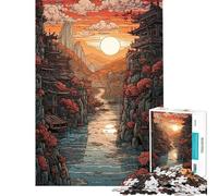 Puzzle da 1000 pezzi per ragazzi ambientato sull'altra sponda del fiume in Giappone Puzzle per ragazzi gioco per famiglie taglio di precisione regalo antistress (dimensioni 38x26cm)