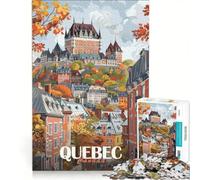 Puzzle da 1000 pezzi per ragazzi ambientazione autunnale a Quebec City gioco rompicapo difficile e stimolante ideale come regalo per tutta la famiglia 50x75cm