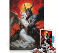 Puzzle da 1000 pezzi per ragazzi, Angelo e Demone in bilico, gioco divertente, stimolante da completare, ideale come regalo per tutta la famiglia 38x26cm