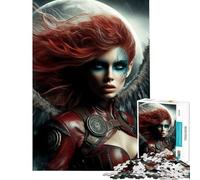 Puzzle da 1000 pezzi per ragazzi Angelo infuocato con ali Aiuta ad allenare la mente Un'opera d'arte Gioco divertente adatto a partire dai 14 anni (38x52cm)