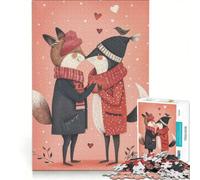 Puzzle da 1000 pezzi per ragazzi, animali, coppia innamorata, gioco rilassante, decorazione da parete, per compleanno, Natale 50x75cm