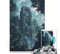 Puzzle da 1000 pezzi per ragazzi: Antiche rovine nella giungla, gioco educativo, decorazione da parete, ideale come regalo 38x26cm