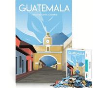 Puzzle da 1000 pezzi per ragazzi,Antigua Guatemala,taglio liscio,gioco di logica,gioco rilassante,regalo di compleanno,hobby (50x75cm)