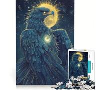 Puzzle da 1000 pezzi per ragazzi, Aquila Arpia con ali celestiali, giochi educativi, assemblaggio di modelli, collezione d'artista, belle arti 38x52cm