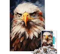 Puzzle da 1000 pezzi per ragazzi Aquila Calva Americana Giocattolo Decorativo per la Casa Sfida Impegnativa Regalo di Natale e Compleanno (38x52cm)