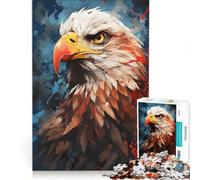 Puzzle da 1000 pezzi per ragazzi, Aquila Calva, Gioco per famiglie, Attività divertenti da fare a casa, Rafforza l'amore tra le coppie 38x52cm