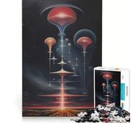 Puzzle da 1000 pezzi per ragazzi, architettura aliena, giocattolo educativo, sfida impegnativa, ideale come regalo 50x75cm