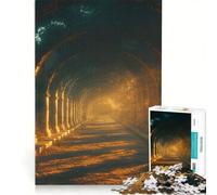 Puzzle da 1000 pezzi per ragazzi, Arco d'oro, Sentiero, Acquedotto, Giochi per famiglie, Per divertimento in famiglia, Collezione d'artista, Belle arti 50x75cm