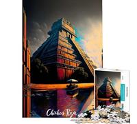 Puzzle da 1000 pezzi per ragazzi artistico Chichen Itza Aiuta a sviluppare la capacità di analisi e logica Gioco divertente per ragazzi dai 14 anni in su (38x26cm)