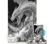 Puzzle da 1000 pezzi per ragazzi: Assedio del Drago, Gioco Impossibile, Allena la mente e la mano, Regalo di compleanno, Regalo 50x75cm