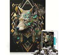 Puzzle da 1000 pezzi per ragazzi, astratto, con animali fantastici, gioco pratico, sfida impegnativa, compleanno e altre occasioni 38x26cm