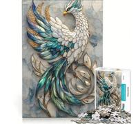 Puzzle da 1000 pezzi per ragazzi, astratto, fenice, kintsugi, gioco divertente, stimolante da completare, ideale come regalo per tutta la famiglia 38x52cm