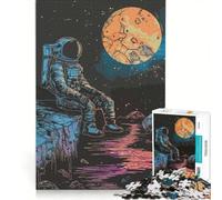 Puzzle da 1000 pezzi per ragazzi: astronauta che contempla lo spazio, gioco impossibile, attività divertenti da fare in casa, compleanno e Natale 50x75cm