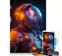 Puzzle da 1000 pezzi per ragazzi,astronauta in tuta spaziale,con incastri fluidi,divertente,stimolante per la mente,gioco casual,decorazione natalizia (50x75cm)
