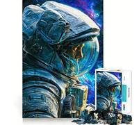 Puzzle da 1000 pezzi per ragazzi: Astronauta in tuta spaziale,ritratto,taglio liscio,gioco di logica,gioco rilassante,regalo di compleanno,hobby (38x52cm)
