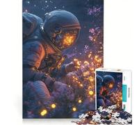Puzzle da 1000 pezzi per ragazzi: Astronauta in un campo di luci, giocattolo educativo, per divertimento in famiglia, adatto come decorazione da scrivania 50x75cm