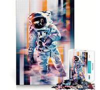 Puzzle da 1000 pezzi per ragazzi,astronauta nello spazio astratto,incastro perfetto,gioco di logica,regalo,svago,Natale,arte (50x75cm)