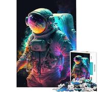 Puzzle da 1000 pezzi per ragazzi astronauta nello spazio Attività divertenti da fare a casa Sfida impegnativa Gioco pratico Adatto a persone dai 14 anni in su 38x52cm