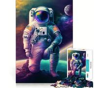 Puzzle da 1000 pezzi per ragazzi: Astronauta nello spazio,decorazione con intagli precisi,gioco cognitivo,giocattolo per il tempo libero,regalo di Natale rilassante (50x75cm)