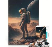 Puzzle da 1000 pezzi per ragazzi: Astronauta nello spazio, Giochi per famiglie, Attività divertenti a casa, Collezione d'artista, Belle arti 50x75cm