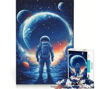 Puzzle da 1000 pezzi per ragazzi: Astronauta nello spazio, gioco educativo, divertente antistress, collezione d'artista, opera d'arte 50x75cm