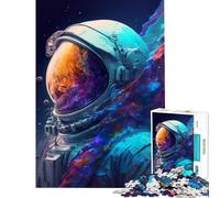 Puzzle da 1000 pezzi per ragazzi Astronauta nello spazio stimola la mente sfida impegnativa gioco rilassante per ragazzi dai 14 anni in su (38x52cm)