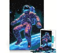 Puzzle da 1000 pezzi per ragazzi,astronauta nell'universo,con bordi precisi,giocattolo per l'allenamento cerebrale,gioco rilassante,decorazione natalizia (50x75cm)