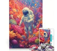 Puzzle da 1000 pezzi per ragazzi: Astronauta perduto, gioco interattivo, sfida impegnativa, compleanno 50x75cm