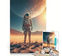 Puzzle da 1000 pezzi per ragazzi: Astronauta su un nuovo pianeta, giocattolo decorativo da parete, per divertimento in famiglia, per rafforzare l'amore tra le coppie 38x26cm