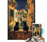 Puzzle da 1000 pezzi per ragazzi Atene e i gatti puzzle per ragazzi giochi rilassanti analisi e logica regalo di compleanno e unico (dimensioni 38x52cm)