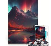 Puzzle da 1000 pezzi per ragazzi, Aurora Boreale, Giocattolo decorativo da parete, Allena la mente e la mano, Ottimo regalo per gli appassionati di videogiochi 38x52cm