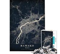 Puzzle da 1000 pezzi per ragazzi Bamako Mali Puzzle per adulti Gioco rilassante Taglio di precisione per compleanno Natale (Dimensioni 38x52cm)