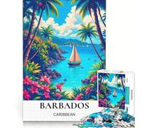 Puzzle da 1000 pezzi per ragazzi, Barbados, Paradiso Tropicale, Gioco Educativo, Divertimento da Fare a Casa, Rafforza l'Amore tra le Coppie 50x75cm