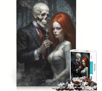 Puzzle da 1000 pezzi per ragazzi: Barone Samedi e sua moglie, giocattolo educativo, decorazione per la casa, compleanni e altre occasioni 38x52cm