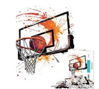 Puzzle da 1000 pezzi per ragazzi basket acquerello ideale per compleanni e Natale Migliora la memoria Gioco impossibile adatto a persone dai 14 anni in su (38x52cm)