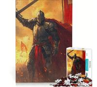 Puzzle da 1000 pezzi per ragazzi Battaglia di cavalieri Gioco impossibile Interazione genitore-figlio Regalo di Natale e compleanno 38x26cm