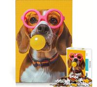 Puzzle da 1000 pezzi per ragazzi, Beagle Bubblegum, giochi rilassanti, corsa di velocità manuale, ideale per compleanni e Natale 38x26cm