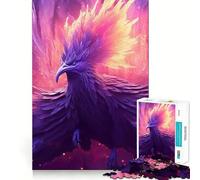 Puzzle da 1000 pezzi per ragazzi,bellissima fenice viola,taglio netto,puzzle logico,gioco per il tempo libero,regalo di Natale rilassante (38x26cm)