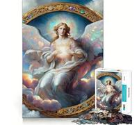 Puzzle da 1000 pezzi per ragazzi,bellissimo paesaggio con angeli,gioco di incastro preciso,gioco di abilità mentale,divertimento rilassante,ideale per compleanni (50x75cm)