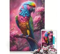 Puzzle da 1000 pezzi per ragazzi, bellissimo uccello pappagallo, giochi divertenti, attività divertenti da fare a casa, gioco dal design accattivante 38x52cm