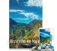 Puzzle da 1000 pezzi per ragazzi, Belvedere Du Maido, Paesaggio di La Réunion, Gioco Impossibile, Interazione genitore-figlio, Gioco stimolante, Regalo 50x75cm