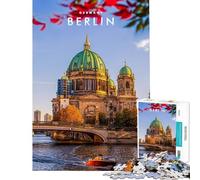Puzzle da 1000 pezzi per ragazzi Berlino Germania Gioco interattivo giocattolo avvincente per coltivare la pazienza Regalo di compleanno decorazione per la casa (dimensioni 38x26cm)