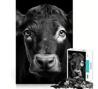 Puzzle da 1000 pezzi per ragazzi,bianco e nero,con bordi precisi,ideale per stimolare la logica e il divertimento,perfetto come regalo di Natale 50x75cm