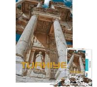 Puzzle da 1000 pezzi per ragazzi Biblioteca di Celso Puzzle della Turchia per adulti Gioco per famiglie Migliora la memoria Attività divertenti da fare a casa (Dimensioni 38x52cm)