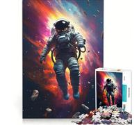 Puzzle da 1000 pezzi per ragazzi "Big Bang Astronauta", gioco educativo, allena la mente e la mano, collezione d'artista, belle arti 38x52cm
