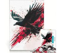 Puzzle da 1000 pezzi per ragazzi Bloodstained Flight - Black Raven, gioco impossibile, interazione genitore-figlio, regalo stimolante 38x26cm