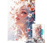 Puzzle da 1000 pezzi per ragazzi Blossom Serenity︰ Ritratto etereo della natura e grazia Divertimento a casa decorazione domestica Giochi rilassanti per ragazzi dai 14 anni in su (50x75cm)